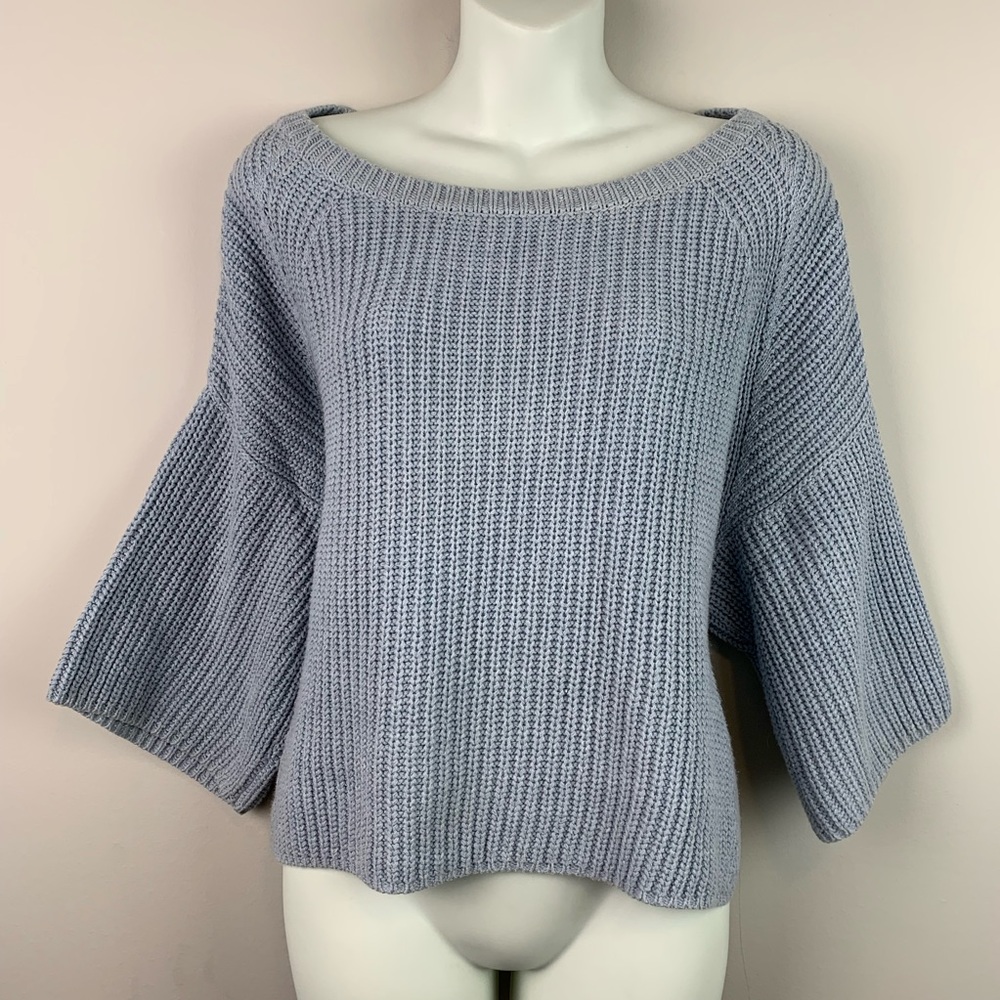Free People Cropped Chunky Knit Sweater Small - Picture 1 of 4